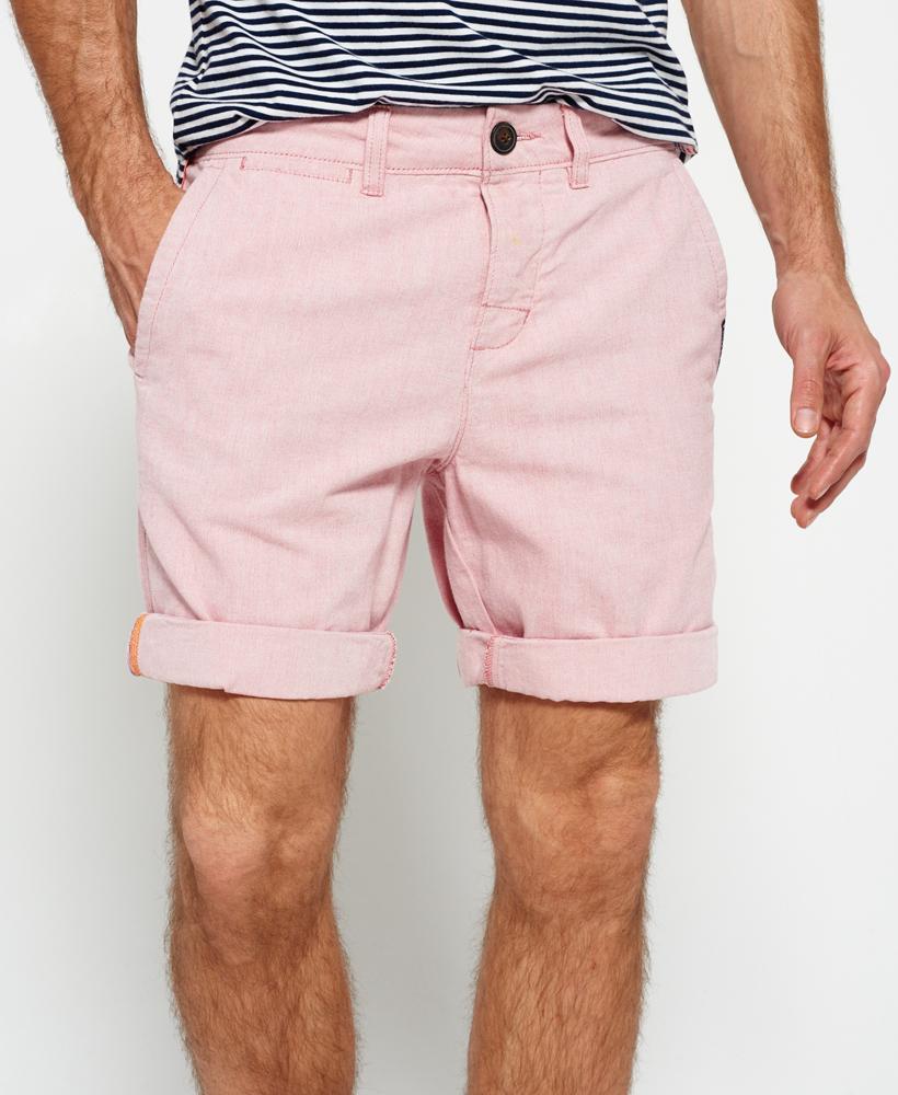 Superdry International Oxford Chino Shorts in Pink for Men | Lyst